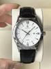 Elegant Men's Quartz Watch with Calendar - Waterproof Leather Strap