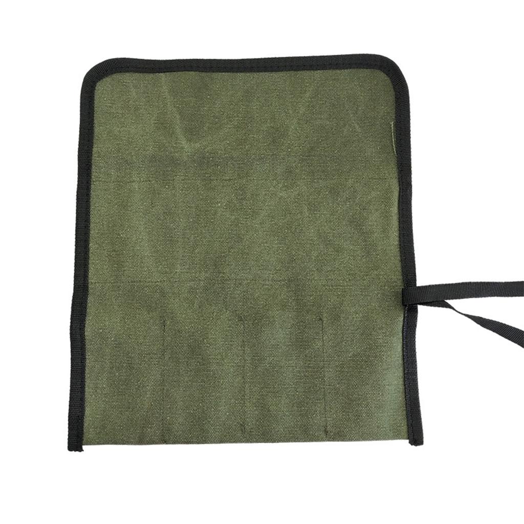 Portable Wood Carving Chisel Set in a Versatile Tool Roll Canvas Organizer for Woodworkers and Hobbyists