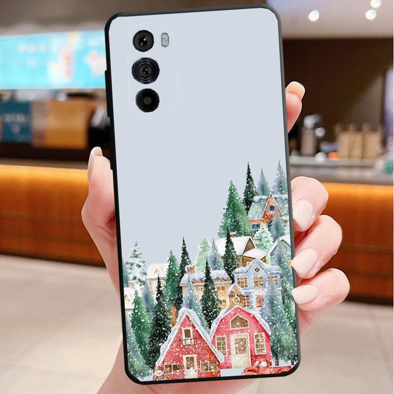 Christmas Art Phone Case For Motorola Edge 50 40 Pro 60 50 40 30 Ultra Neo Fusion Moto G Play G Stylus G Power G
