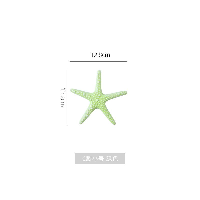 

Creative Multi-color Starfish Wall Hanging Ornaments Living Room Background Display Ceramic Starfish Wall-mounted Decorations