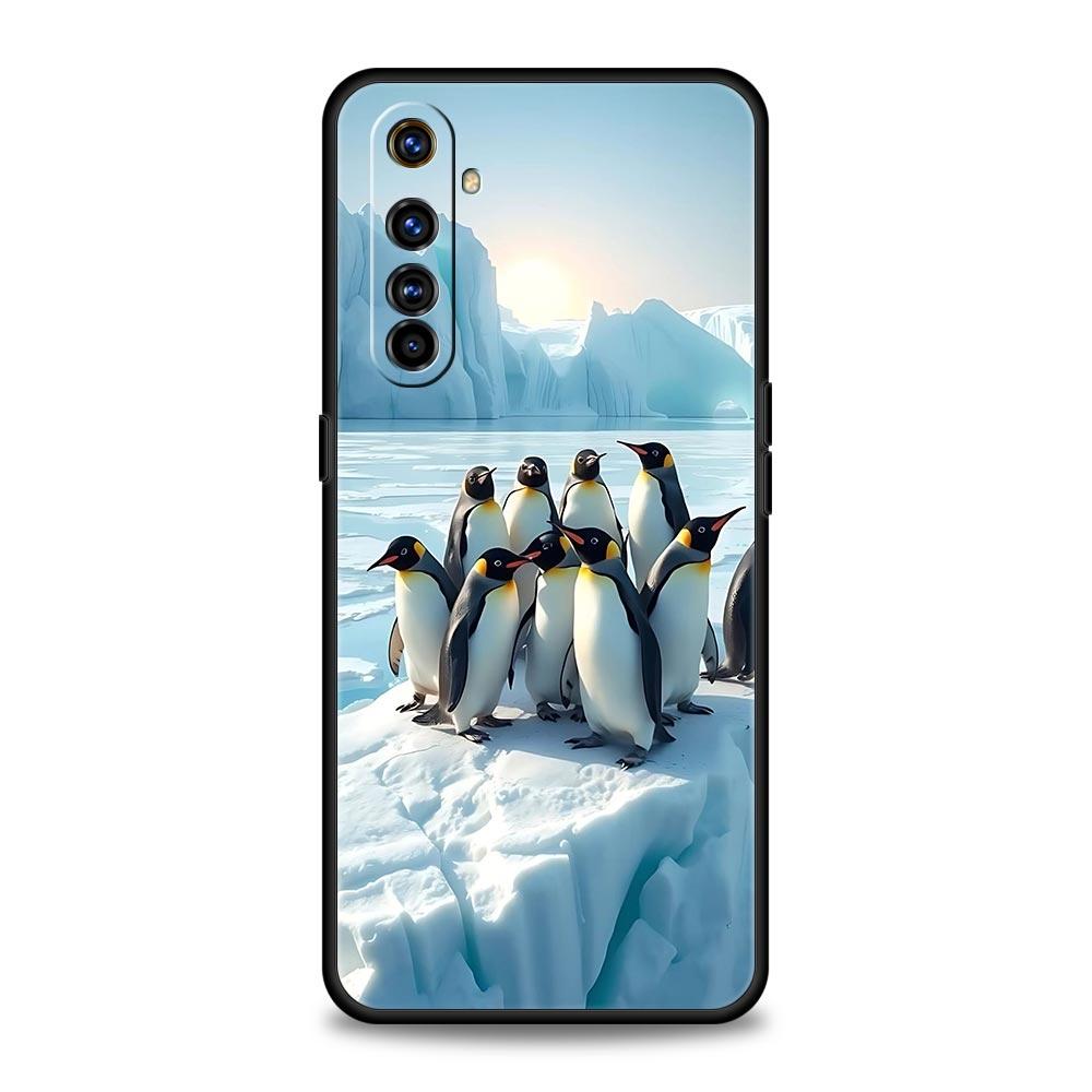 Penguin Kawaii Cute Phone Case For Realme 13 12 10 9 8 7 GT3 GT5 GT2 Pro Plus 5G C21 C25 C35 GT Neo 2 3 3T 5 Cover