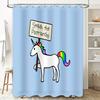 Unicorn Rainbow Shower Curtain Cute Magical Horse Bathroom Decor Washable Fabric Liner Hippie Aesthetic Room Decor Gift