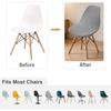 1PC Jacquard Shell Chair Covers Dining Room Banquet Stretch Chair Cover Adjustable Removable Seat Slipcovers For Home Wedding
