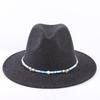 Popular European and American High-end Wool Top Hat, Men's and Women's Fashion Versatile Elegant Top Hat Jazz Hat