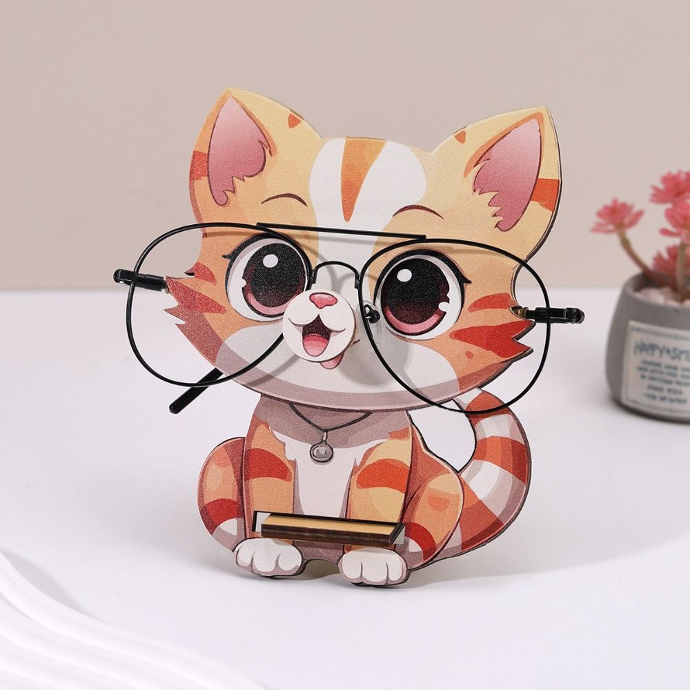 Hand-carved Animal Glasses Frame 3D Eyeglass Rack Cute Glasses Display Stand  Home Decor