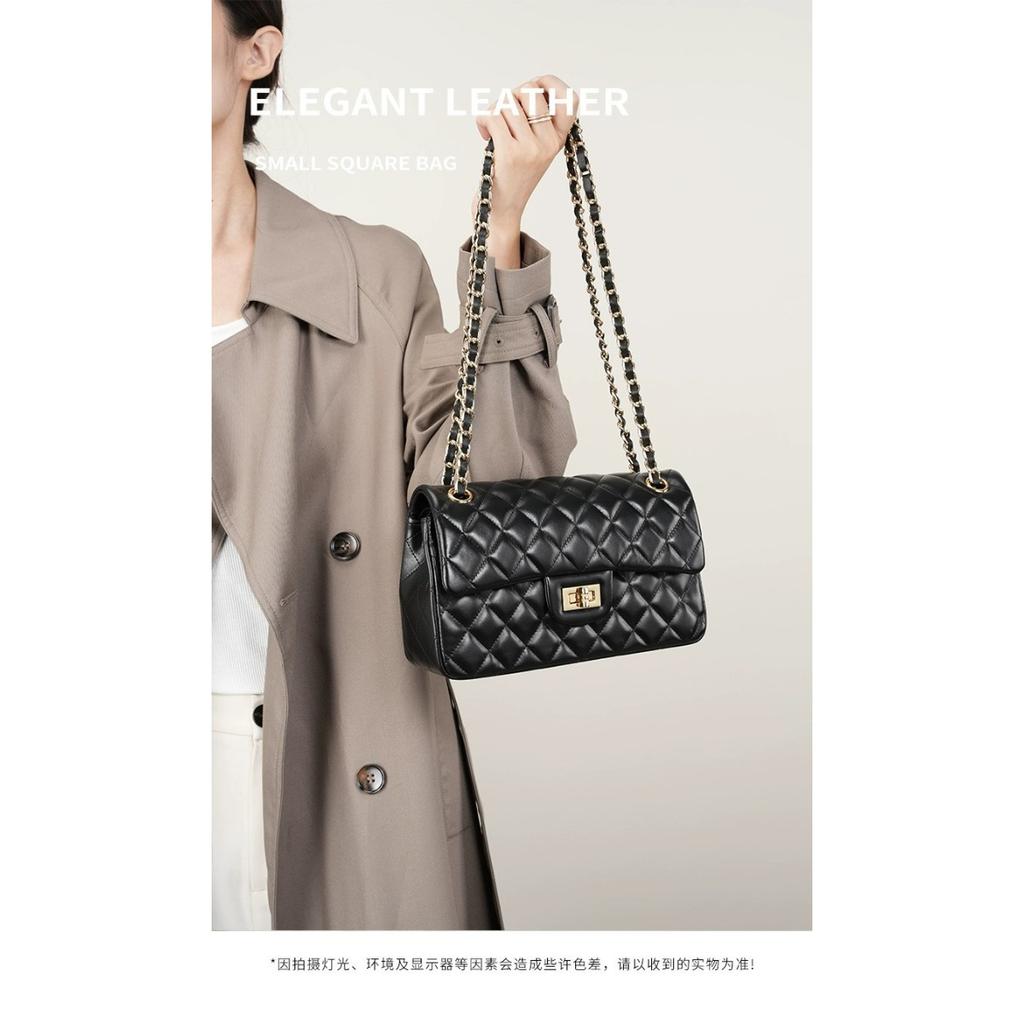 2025 Neue Leder Damen Tasche High-End Trend Vielseitig Xiaoxiangfeng Rauten Ketten Tasche Crossbody Schulter Damen Tasche Fabrik