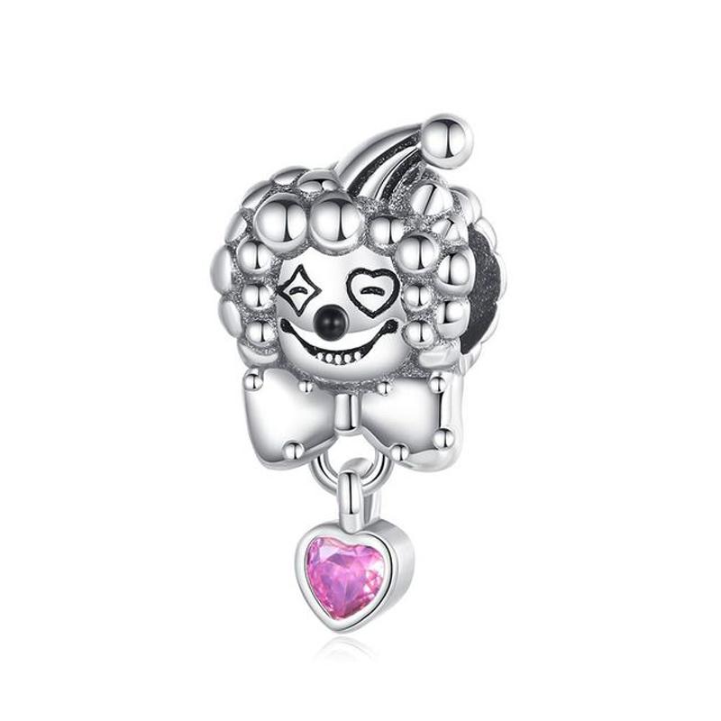 Fashion 925 Silver Halloween Gift Cross Angel Bat Clown Phoenix Charms Beads Fit Original Bracelet Trinkets Accessories