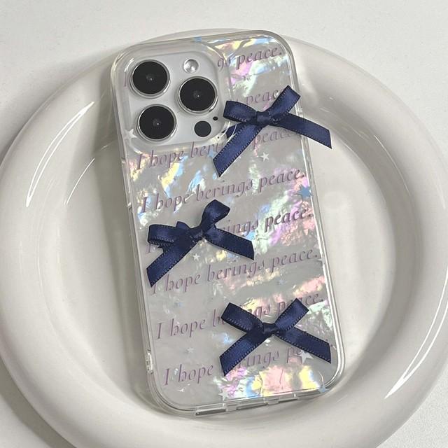 

Imd 3d Diy Bow Блестящий милый противоударный чехол с рисунком из мультфильма для Iphone 11 12 Promax 13 14 Pro Max Fundas Shell For iphone 13promax