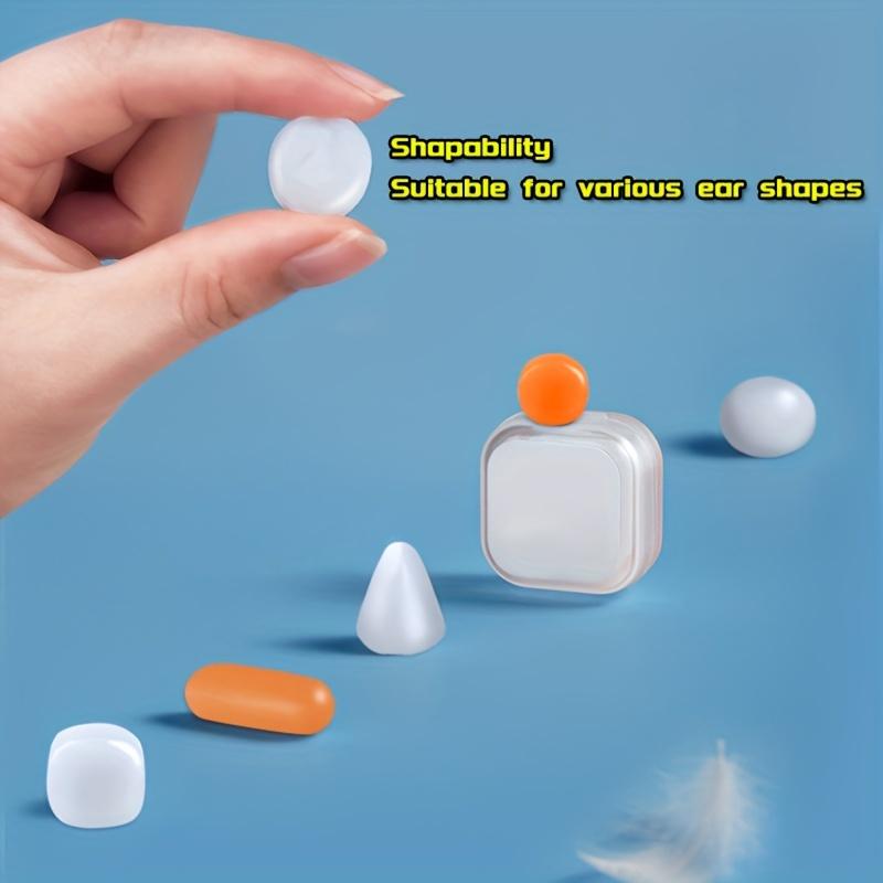 2pcs Moldable Silicone Putty Earplugs, Ear Plugs For Sleeping, Swimming, Waterproof, Travel, Commuting, Shapeable For Various Ear Sizes