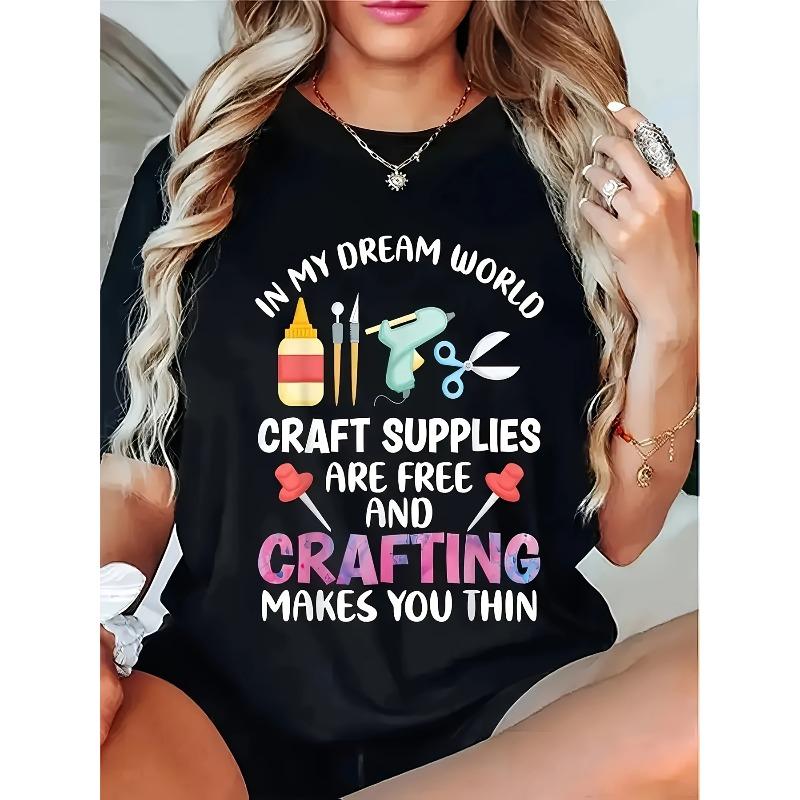 Women s Plus Size Oversized Alphabet Letter Print Tee Round Neck Short Sleeve Casual Loose Top S чёрный
