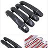 4 PCS Carbon Fiber Door Handle Cover Catch Trim Car Cap Set Stickers stylings Accessories for Toyota Probox Succeed 2002~
