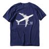 Tees Shirt Classic 747 Aircraft Airplane Cool Oversized Streetwears Summer Fashion Graphic Letter Fashion Cotton Tops
