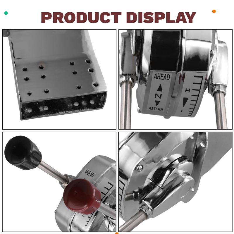 Top Mount Boat Dual Lever Handle Engine Control Marine Engine Control Boat Control Lever