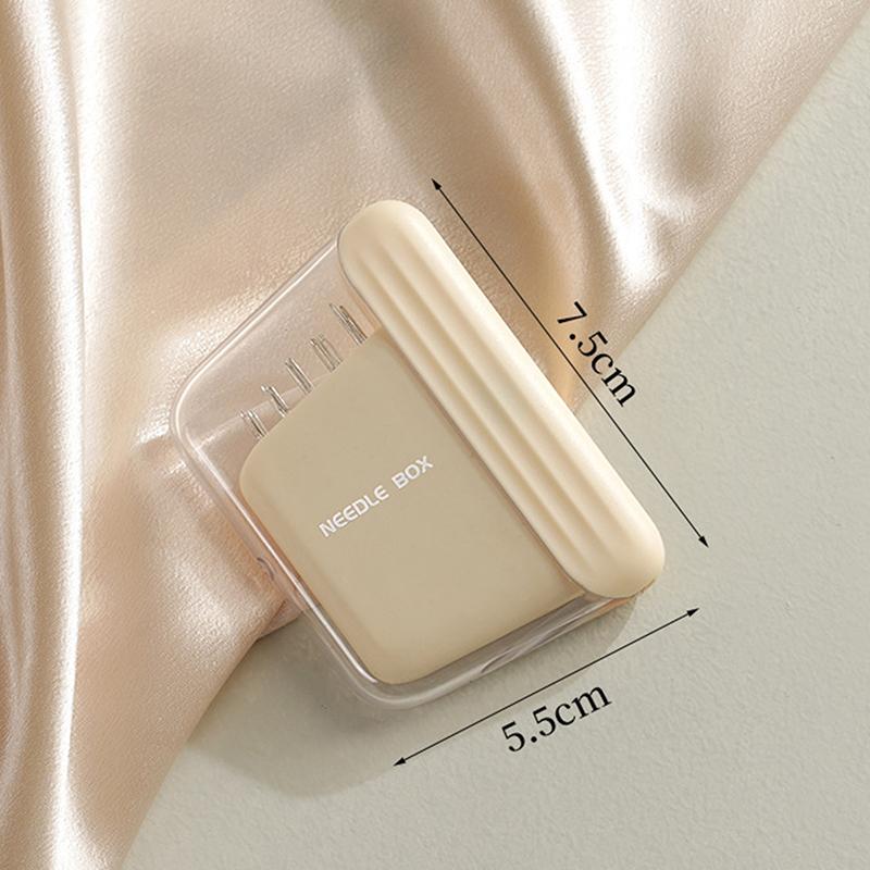 Magnetická krabička na šicí jehly s 10 jehlami, jehly různých velikostí, přenosné magnetické úložné krabičky, domácí vyšívací šicí příslušenství