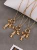 Gold-Plated Stainless Steel Fish Pendant Necklace - Ocean Style Jewelry