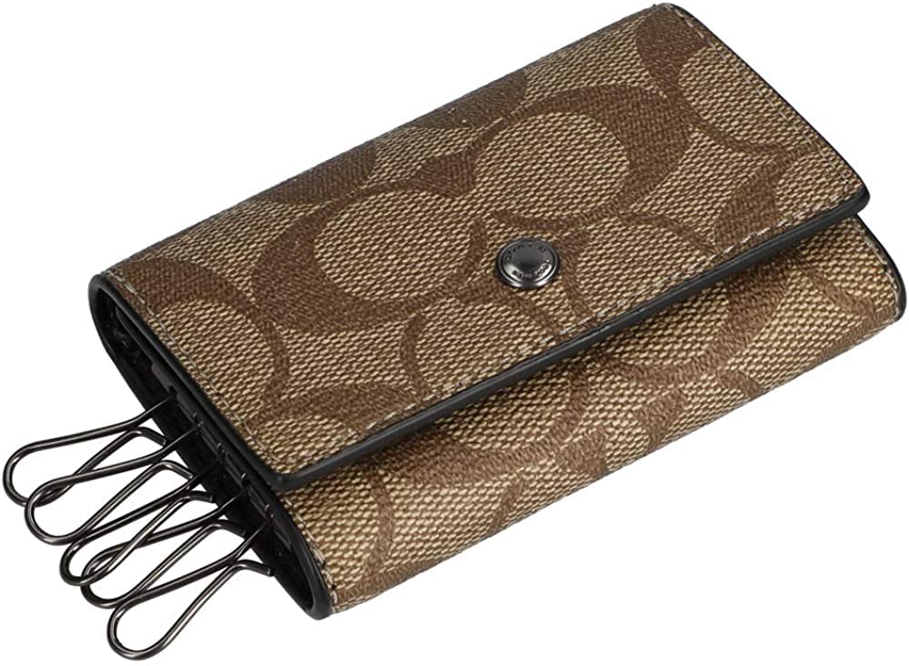 

Key case with box and paper bag FIVE RING KEY CASE SIGNATURE F78675 QBTN2 [Coach] QB/Tan [item]