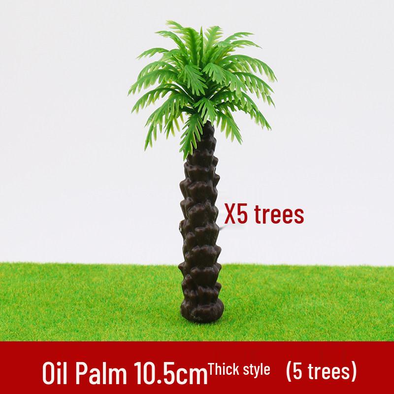 Micro-Landscape Sand Table Materials: Tropical Coconut and Palm Tree Models