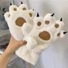 Gants Mignons Patte de Chat Patte d'Ours Doigt Entier, Conviennent aux Hommes et aux Femmes, Hiver Épais et Doux, Gants d'Extérieur Pelucheux et Chauds