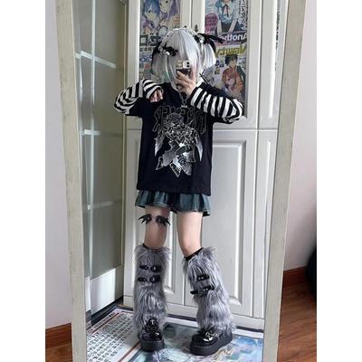 Fake Two Pieces Patchwork Y2k Harajuku T-shirts Autumn Long Sleeve Letter Print T-shirt Oversized Casual Japanese Women Tops