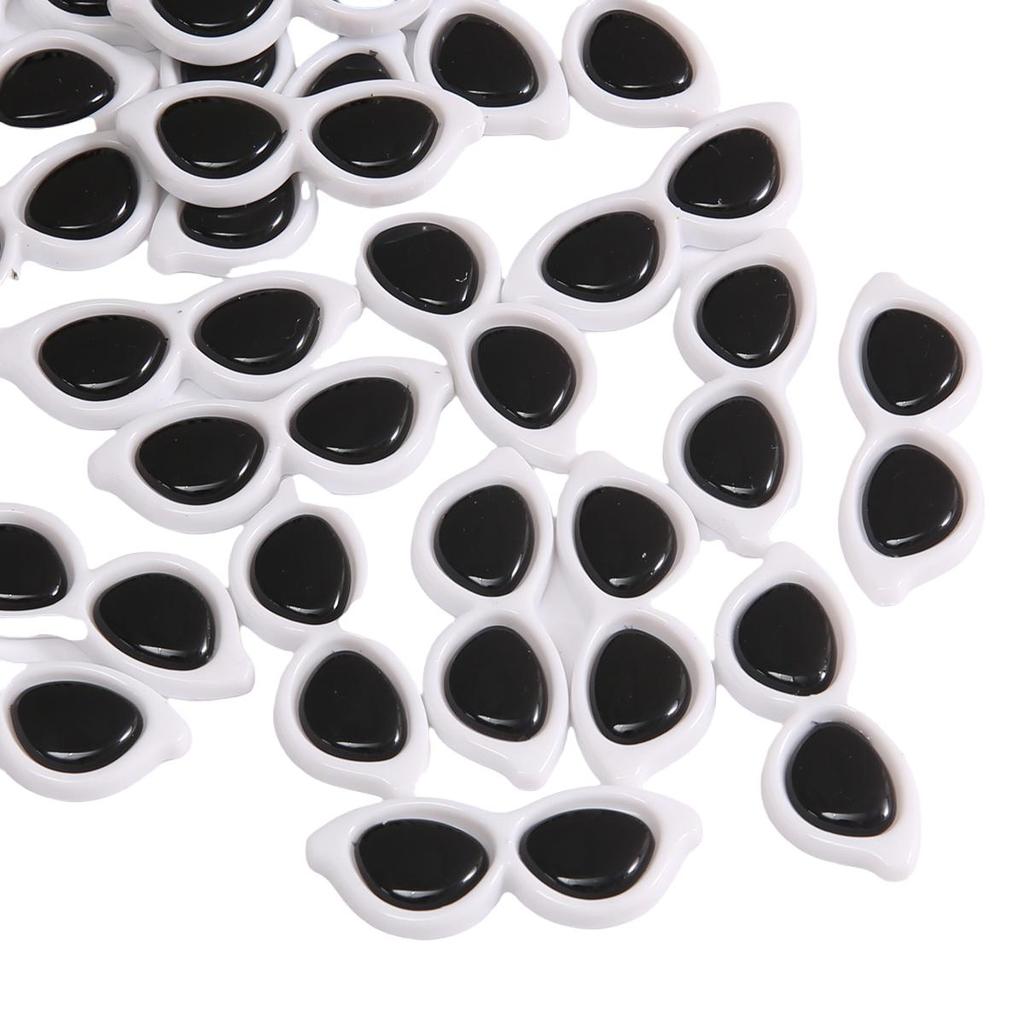 10 Buc. Acrilic Drăguț Cool Circular Ochelari Accesorii DIY