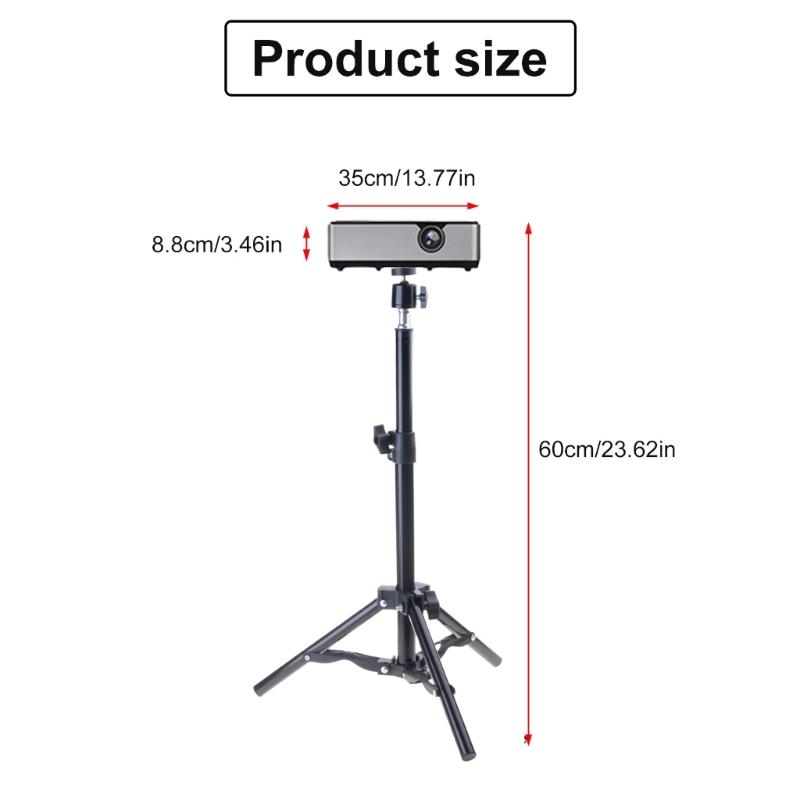 Aluminum Desk Projector Stand For Projectors Cameras And Webcams Lightweight For Home Office And Studio Use