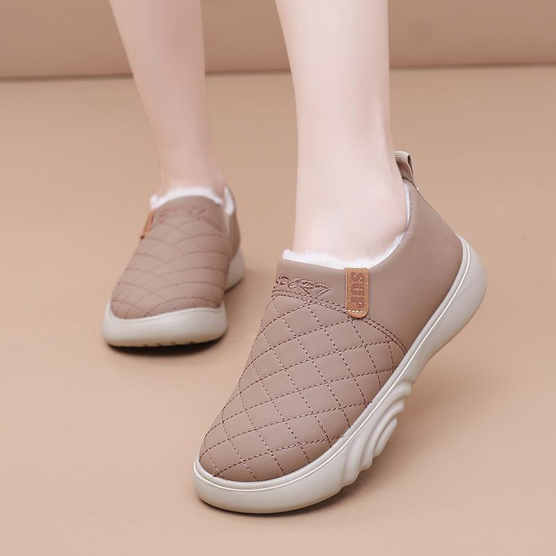 

Зима 2025 Новые женские повседневные туфли на флисовой подкладке Легкие Удобные Теплые и Прочные Подошва Бесплатная доставка Женская обувь 35