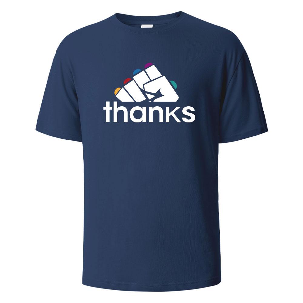 Thanks Funny Graphic Printing TShirts Comfortable Summer Pure Cotton Tops For Men Women My Body My Choice Basic Men Clothing