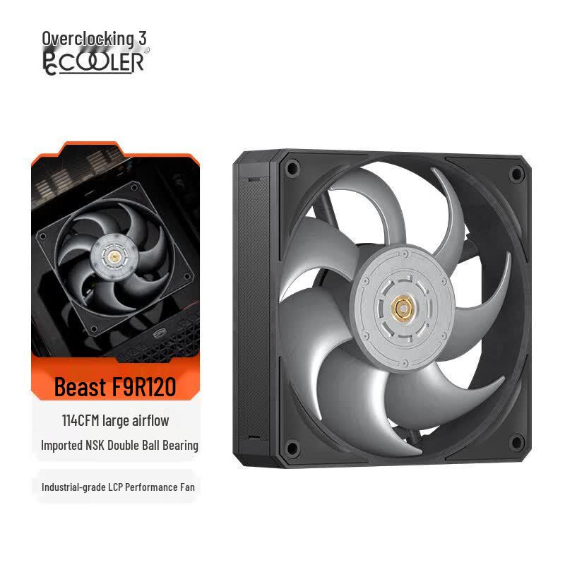 PCCOOLER Beast F9R120 High Performance 120mm Case Fan