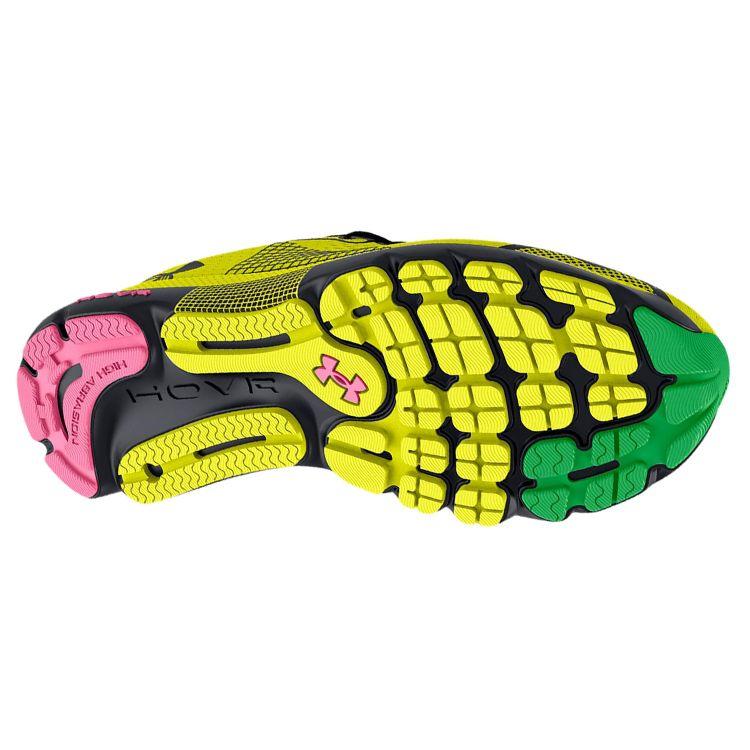 Under Armour HOVR Infinite 4 Yellow Ray Pink Men Sneakers Black 3024897-302
