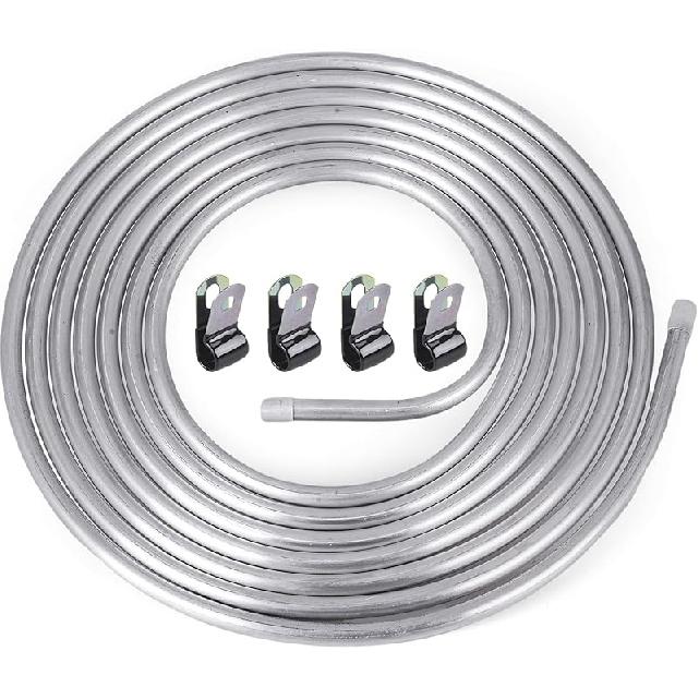 3/8" OD Aluminum Hard Fuel Line 10 Feet Hardline Tube Thickness Is 0.039"