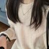 Versatile Solid Color Crew Neck Sweater: Thick, Lazy Knit Pullover for Autumn/Winter