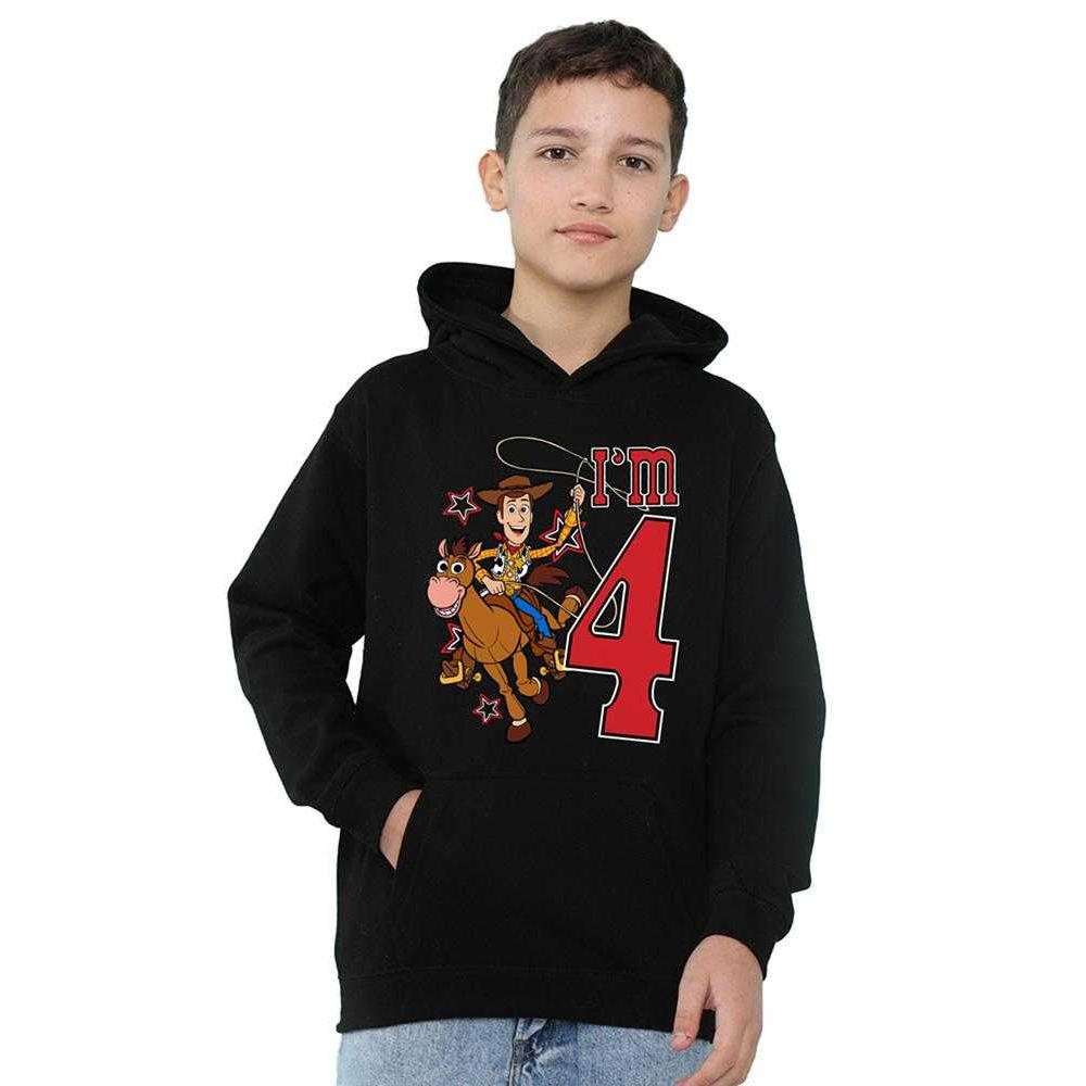 Toy Story Childrens/Kids IÂ´m 4 Woody Birthday Hoodie