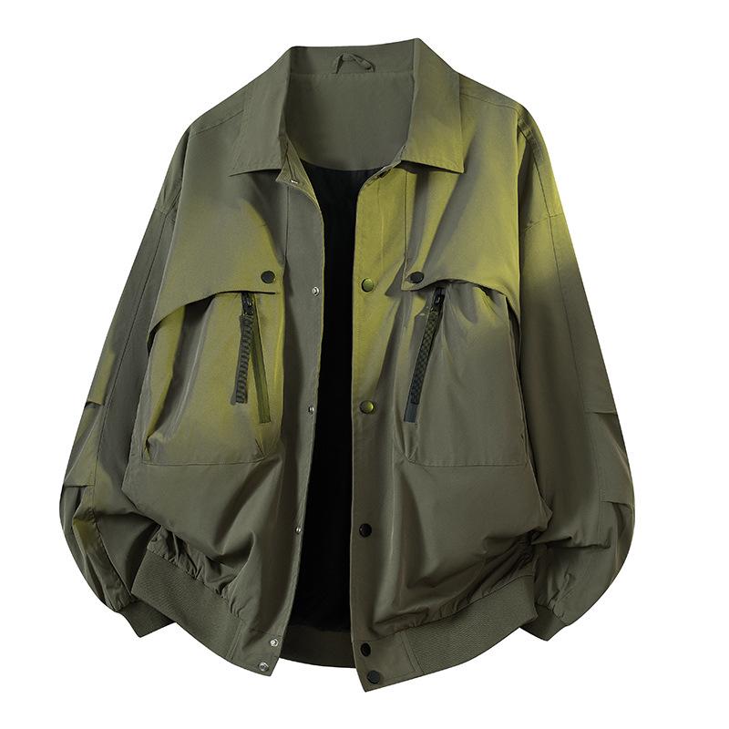 Мужская ветрозащитная куртка Харрингтон: Новый американский стиль CleanFit для весны и осени 2X Large