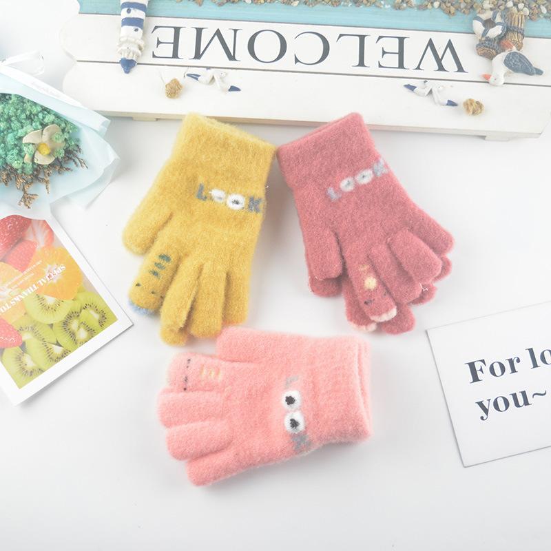 New Winter Children's Alphabet Finger Gloves