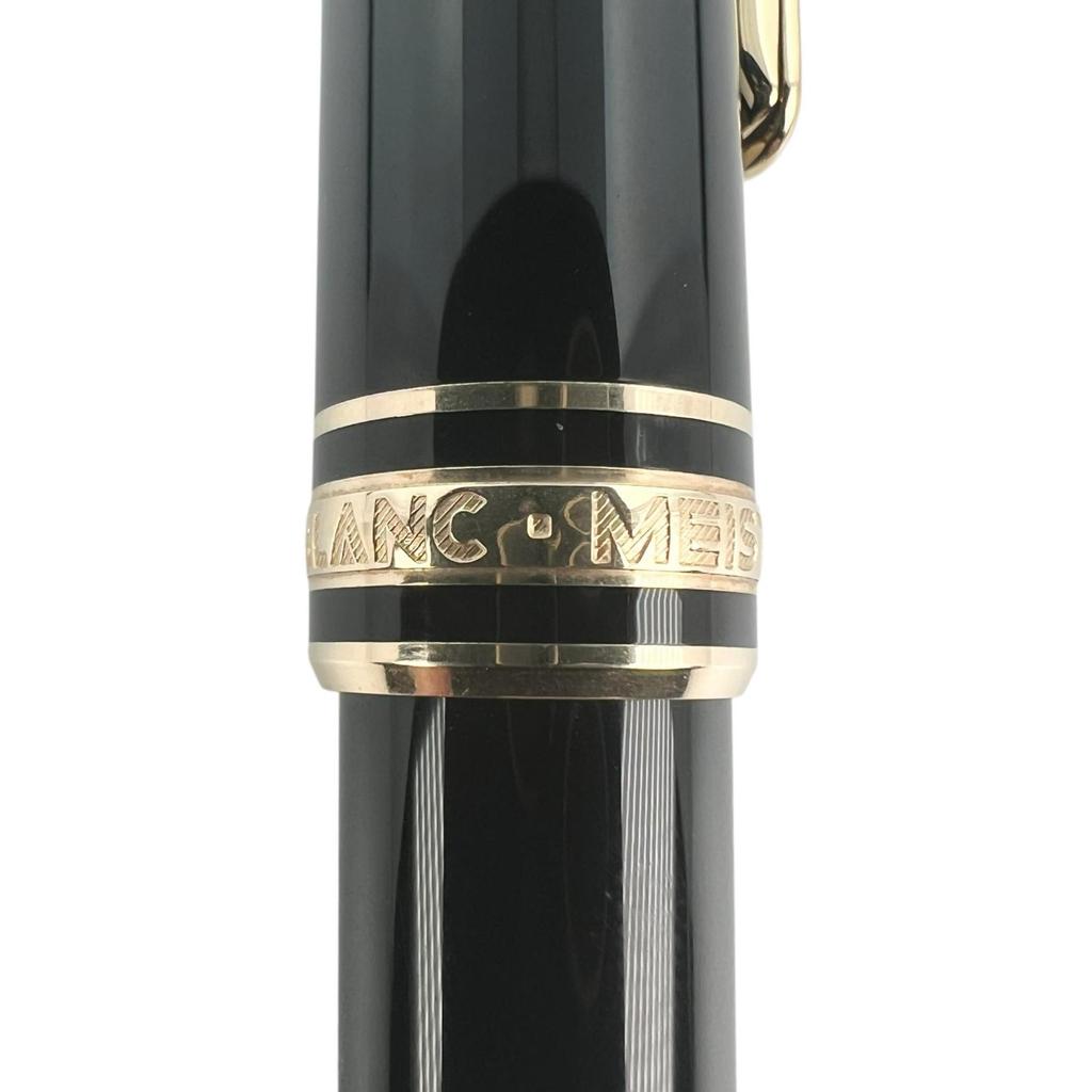 Montblanc Ballpoint Pen Meisterstück Classic Twist Black Gold Mens Used