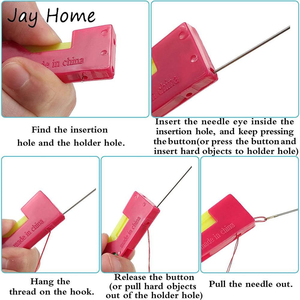 50Pcs Sewing Machine Needles and 2Pcs Automatic Needle Threader Needle Threading Tools for Home Sewing Machine Stitch Embroidery