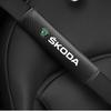 ABC3  2Pcs Car Seat Belt Cover Shoulder Protector Cushion Pad for Skoda Octavia 2 3 Fabia Superb Rapid Kodiaq Karoq Auto Accessories