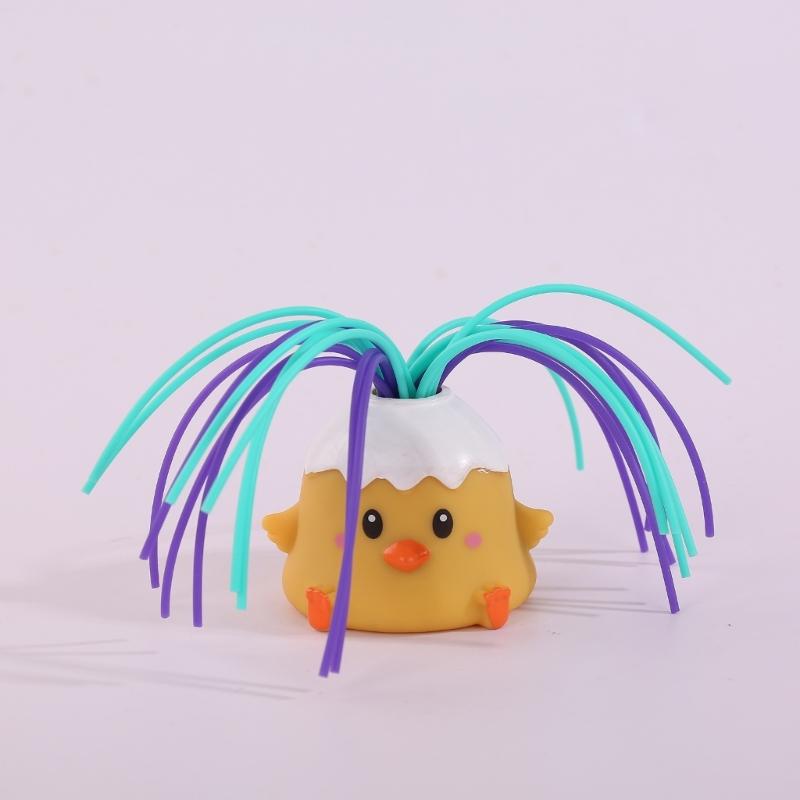 Pull Hair Toy Sensory Hair Pulling Venting Halloween Pinch Stress Relief Figurine for Toddler Children Birthday Gift