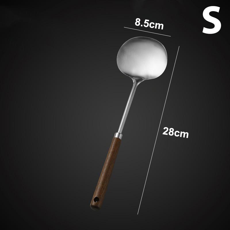 Лопатка из нержавеющей стали 201 Нескользящая Лопатка с грибовидной головкой для приготовления пищи Длинная Жаростойкая Кухонная лопатка для жарки, жарки в воке, блинов