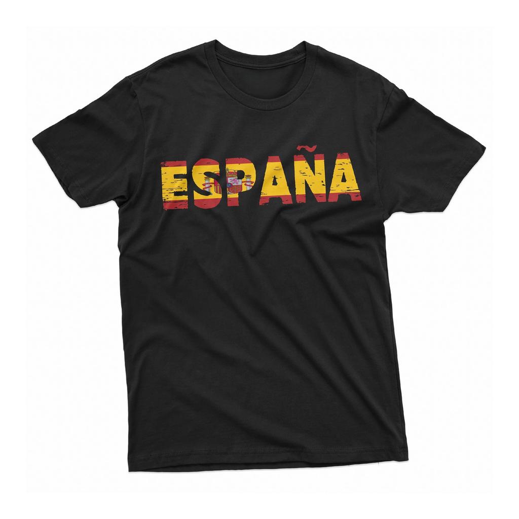 2026 Hot Sales Spain Cotton T-shirt Men's and Women's New Summer Cotton Clothing Harajuku Fashion Round Neck Short Sleeve Top