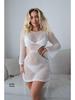Women's Sexy Hollowed-out Knitted Beach Cover-up Dress and Sunscreen Shirt