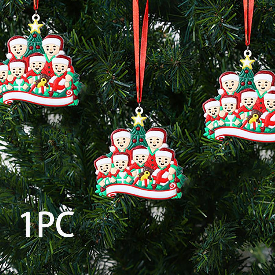 DIY Weihnachtsdekorationen für Zuhause, Familienfigur, Weihnachtsdekorationen für Zuhause, Jahr 2022, Weihnachtsbaumschmuck