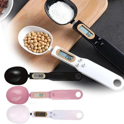 Kitchen Weighing Spoon Scale Electronic Measuring Tool LCD Digital Adjustable for Coffee Food Flour Powder Baking Tool