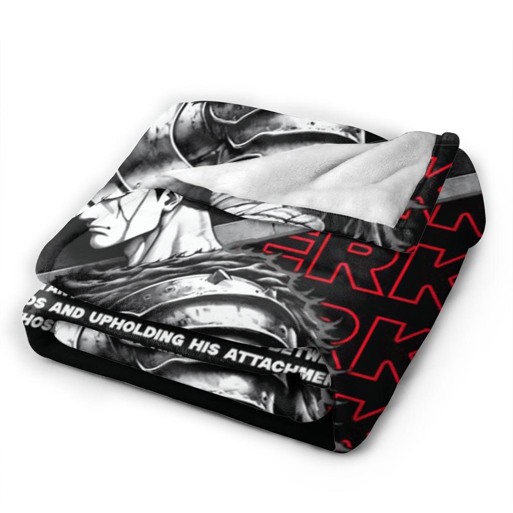 Anime Berserk Plush Blanket Girls Boys  Flannel Throw Blanket For Couch Chair Sofa Bed Soft Design Quality Bedspread Gift