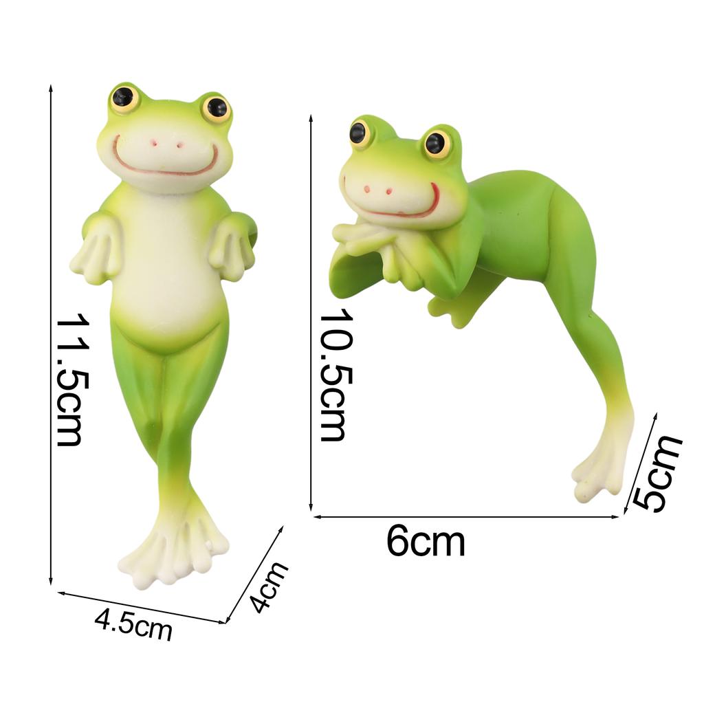 For Indoor Plants Collectible Frog Decorative Figurines Garden Decor Collectible Figure Cohesive Look Display Versatility