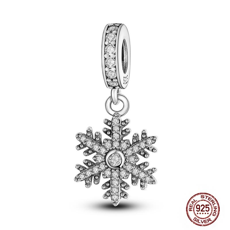 Christmas Charms Copper Fit Pendant Original Bracelets Santa Claus Snowflake Tree Gingerbread Man Beads Diy Jewelry