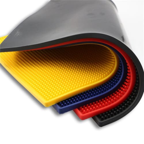 KURASHI Rubber PVC Bar Mat for Kitchen Counters, Large, 30cm X 45cm