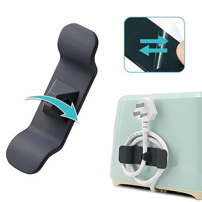 6 Pcs Cord Wrapper Kitchen Storage Wire Organizer Clip Holder Self Adhesive Coffee Machine Kitchen Appliances Winder Fixed