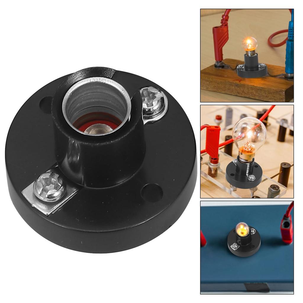 POPETPOP 40-Piece Light Bulb Socket Set, Miniature Tube Holders with Screw-On Bulb Bases, Perfect for Home or Classroom Physics Experiments
