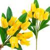 Large Bouquet of Tulips 9 Pieces Artificial Silicone Flowers Like Real